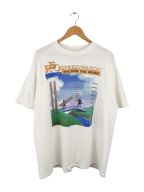 Other - Vintage REO Speed Wagon Building The Bridge Men's Band T-Shirt 1998‎ Size XL